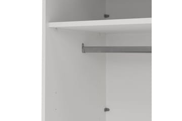 Elvos Garderobe med Speil 179x220 cm - Hvit - Oppbevaring - Garderober & garderobesystem