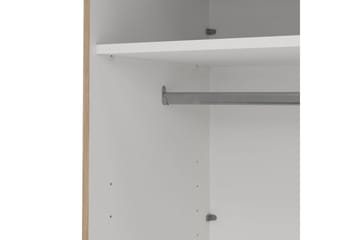 Elvos Garderobe med Speil 179x220 cm - Natur - Oppbevaring - Garderober & garderobesystem