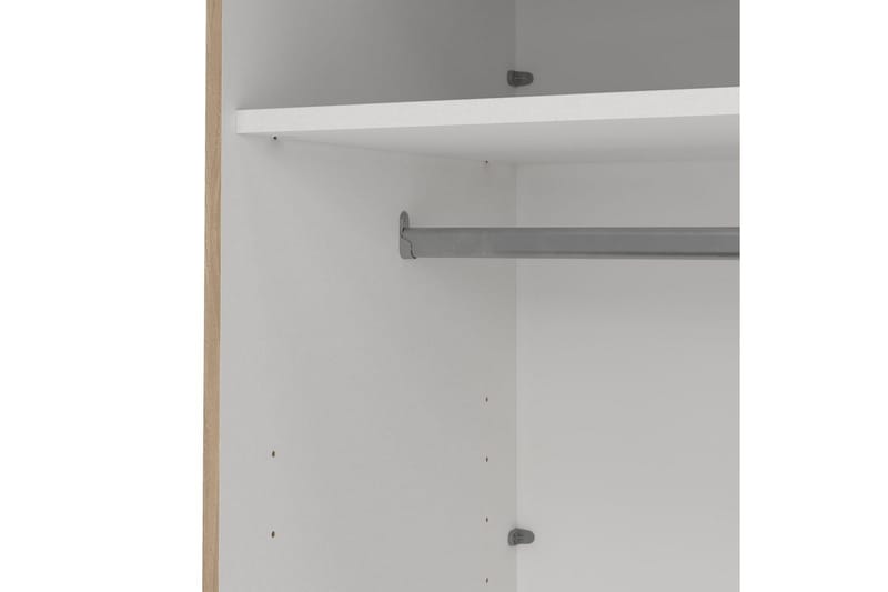 Elvos Garderobe med Speil 179x220 cm - Natur - Oppbevaring - Garderober & garderobesystem