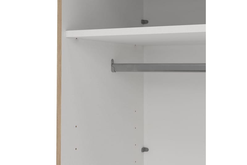Elvos Garderobe med Speil 179x220 cm - Natur - Oppbevaring - Garderober & garderobesystem