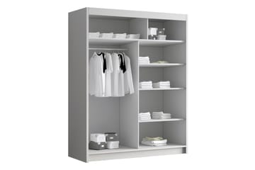 Emet Garderobe med Speil 150x200 cm - Beige - Oppbevaring - Garderober & garderobesystem