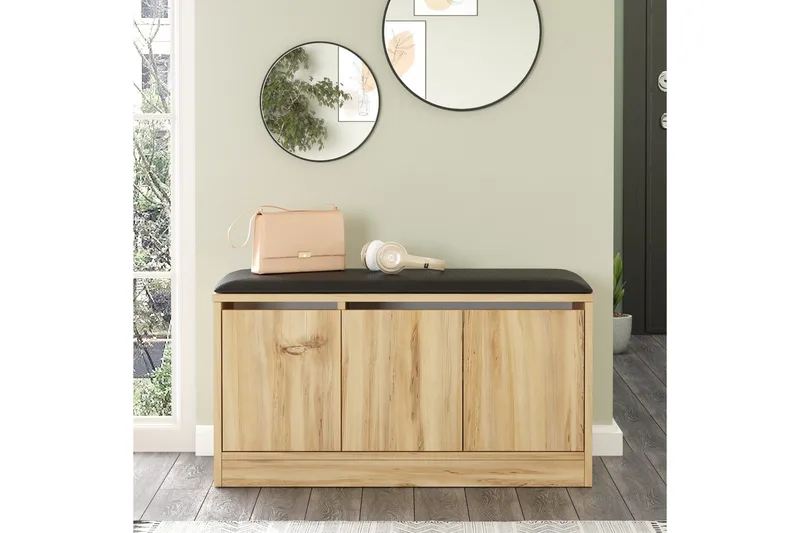 Andifli Skoskap 89,6x45,8 cm - Brun - Oppbevaring - Entreoppbevaring