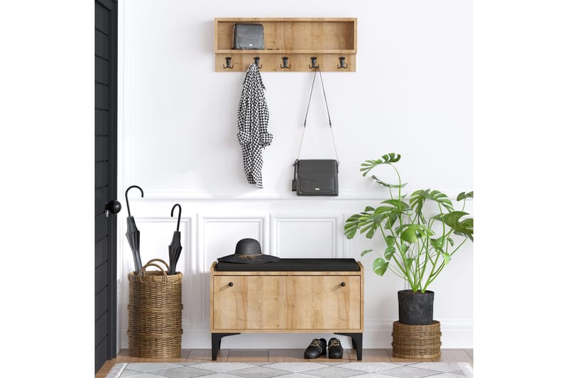 Mamerto Skoskap skap 80x36 cm - Natur - Oppbevaring - Entreoppbevaring