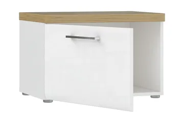 Nessebar Skoskap 43x60 cm - Hvit/Brun - Oppbevaring - Entreoppbevaring