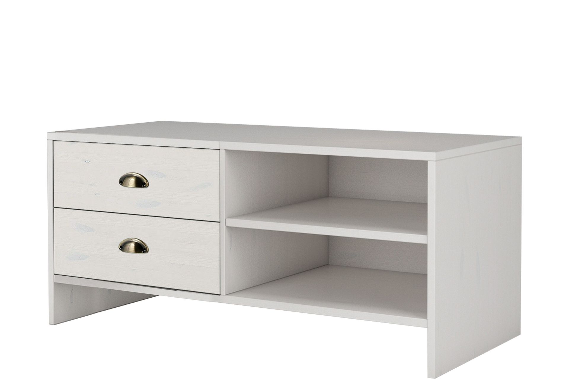 Skobenk Fossil 45x100 cm - Hvit - Oppbevaring - Entreoppbevaring