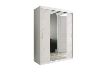 Garderob med Speil Kant Marmesa 150 cm Marmormønster