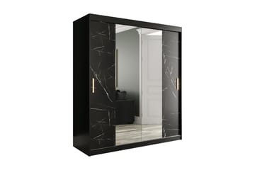 Garderob med Speil Kant Marmesa 180 cm Marmormønster