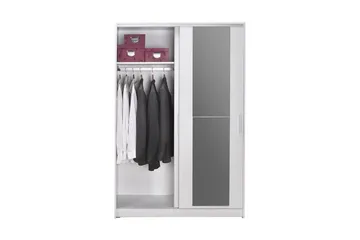 Garderobe Jovel Hvit - Hvit - Oppbevaring - Garderober & garderobesystem
