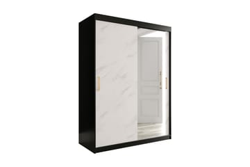 Garderobe med Speil Marmesa 150 cm Marmormønster