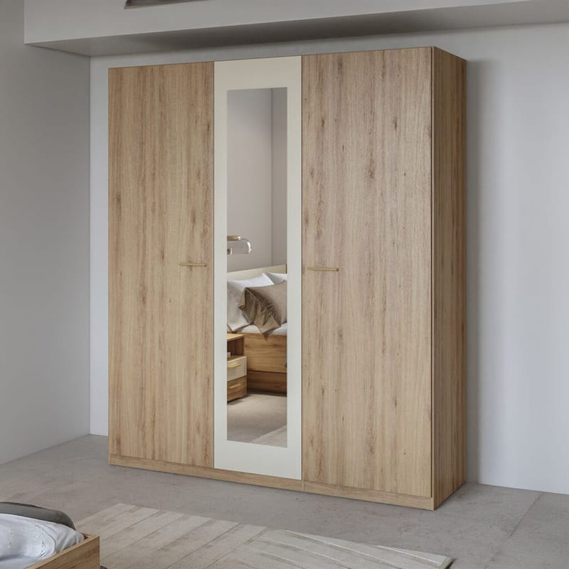 Garderobe Vertina 3 Dører 1 Speil - Oppbevaring - Garderober & garderobesystem