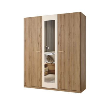 Garderobe Vertina 3 Dører 1 Speil - Oppbevaring - Garderober & garderobesystem