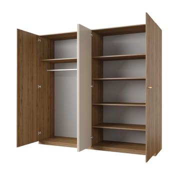 Garderobe Vertina 4 Dører 2 Speil - Oppbevaring - Garderober & garderobesystem