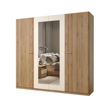 Garderobe Vertina 4 Dører 2 Speil - Oppbevaring - Garderober & garderobesystem
