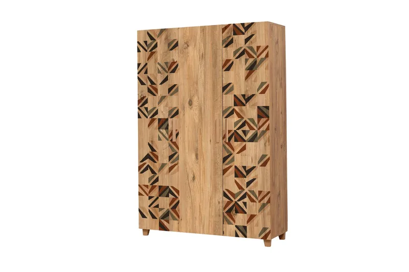Leva Garderobeskap 120x189 cm Brun - Hanah Home - Oppbevaring - Garderober & garderobesystem