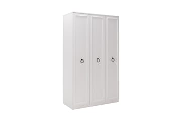 Ajra Garderobe 103x185 cm Hvit - Hanah Home - Oppbevaring - Garderober & garderobesystem