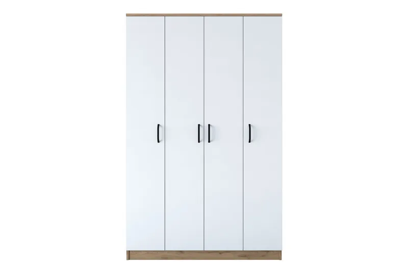 Jaioni Garderobeskap 120x190,8 cm Brun/Hvit, Hanah Home