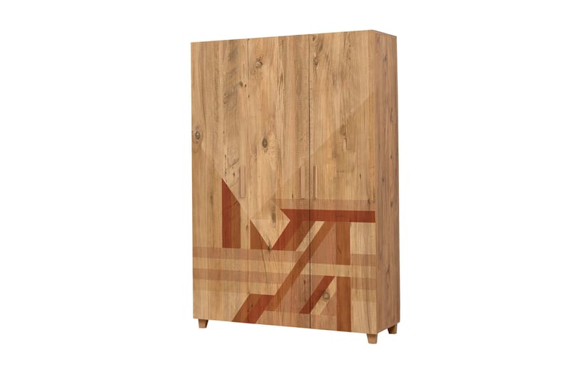 Leva Garderobeskap 120x189 cm Brun - Hanah Home - Oppbevaring - Garderober & garderobesystem