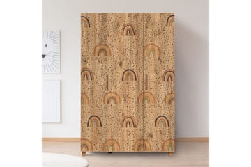 Leva Garderobeskap 120x189 cm Brun - Hanah Home - Oppbevaring - Garderober & garderobesystem