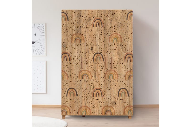 Leva Garderobeskap 120x189 cm Brun - Hanah Home - Oppbevaring - Garderober & garderobesystem