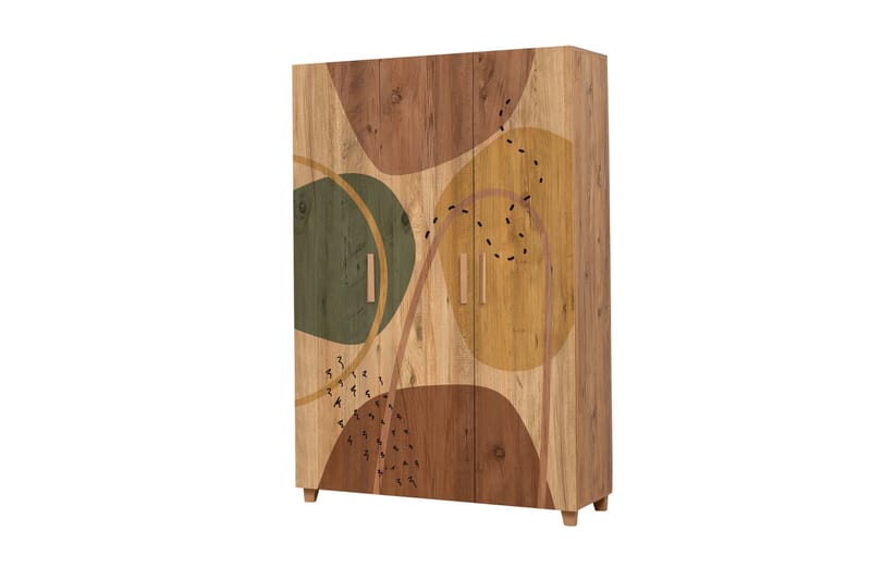 Leva Garderobeskap 120x189 cm Brun - Hanah Home - Oppbevaring - Garderober & garderobesystem