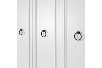 Ajra Garderobe 103x185 cm Hvit - Hanah Home - Oppbevaring - Garderober & garderobesystem
