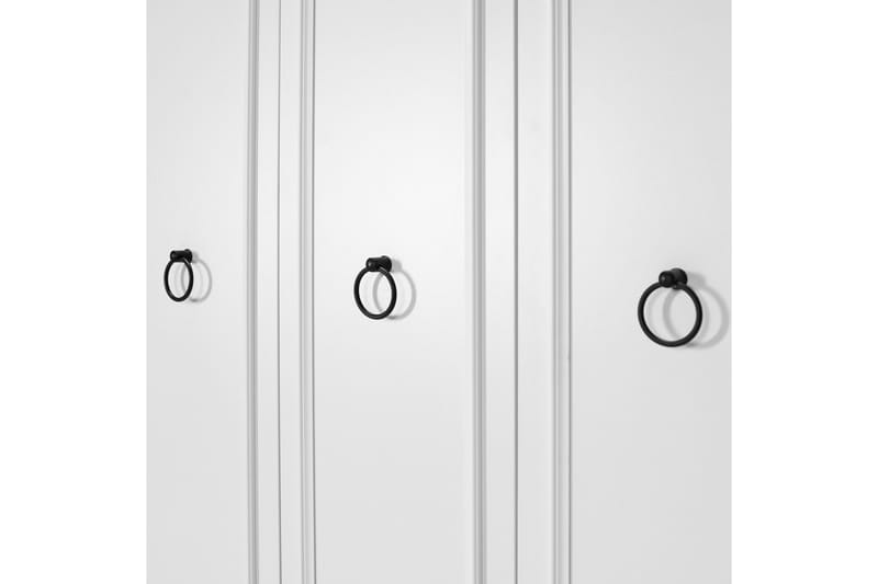 Ajra Garderobe 103x185 cm Hvit - Hanah Home - Oppbevaring - Garderober & garderobesystem