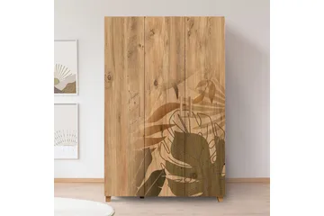 Leva Garderobeskap 120x189 cm Brun - Hanah Home - Oppbevaring - Garderober & garderobesystem