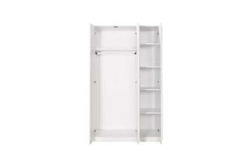 Ajra Garderobe 103x185 cm Hvit - Hanah Home - Oppbevaring - Garderober & garderobesystem