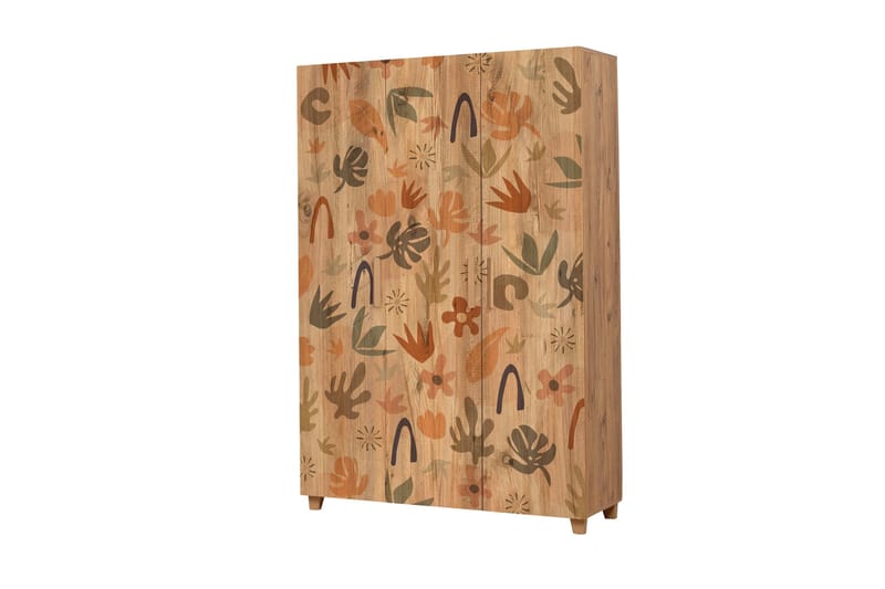 Leva Garderobeskap 120x189 cm Brun - Hanah Home - Oppbevaring - Garderober & garderobesystem