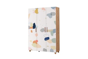 Leva Garderobe 120x189 cm Brun/Hvit - Hanah Home - Oppbevaring - Garderober & garderobesystem