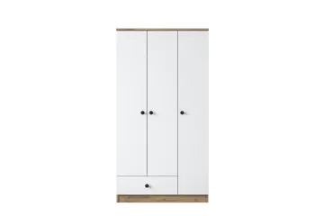 Jain Garderobe 90x170 cm Brun/Hvit - Hanah Home - Oppbevaring - Garderober & garderobesystem