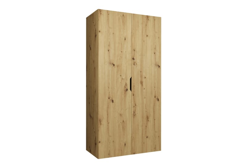 Abano Garderobeskap 52x202 cm - Brun - Oppbevaring - Garderober & garderobesystem