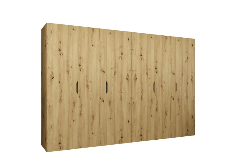 Abano Garderobeskap 52x202 cm i Mørkt Tre, Brun