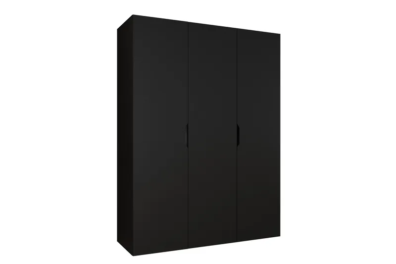 Abano Garderobeskap 52x202 cm i Tre, Svart
