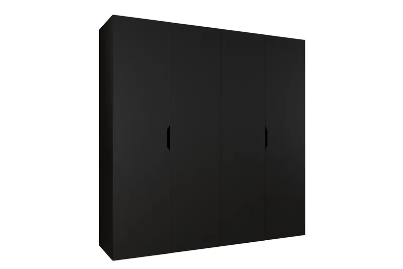 Abano Garderobeskap 52x202 cm - Svart - Oppbevaring - Garderober & garderobesystem