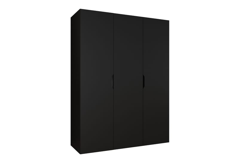 Abano Garderobeskap 52x202 cm - Svart - Oppbevaring - Garderober & garderobesystem