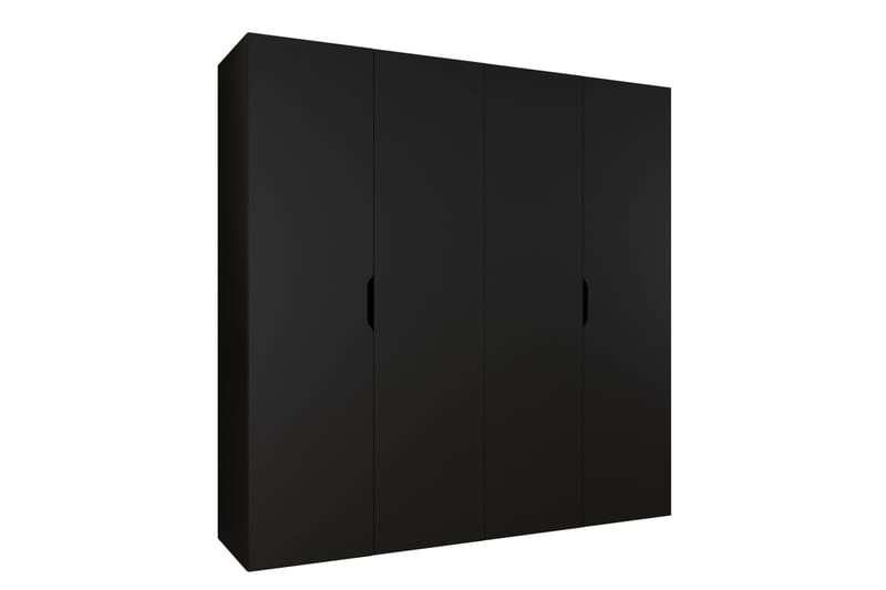 Abano Garderobeskap 52x202 cm, Svart