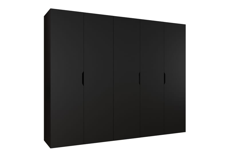 Abano Garderobeskap 52x202 cm - Svart - Oppbevaring - Garderober & garderobesystem