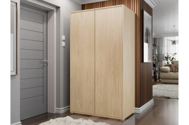 Agawal Garderob 100x178 cm - Brun - Oppbevaring - Garderober & garderobesystem