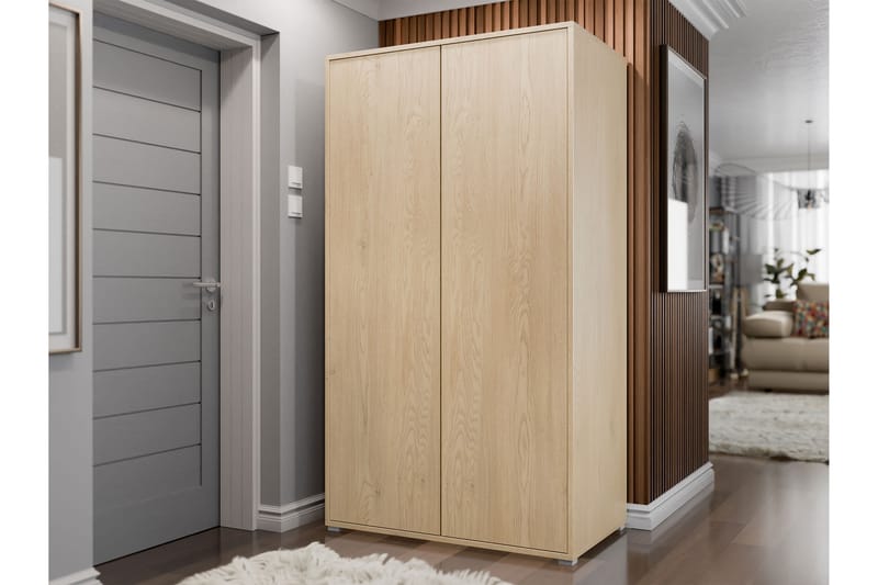 Agawal Garderob 100x178 cm - Brun - Oppbevaring - Garderober & garderobesystem