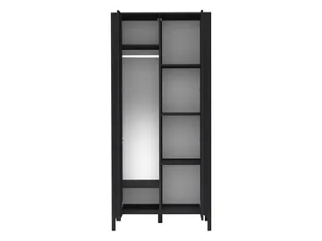 Aggarwal Garderobeskap 90 cm i Tre med Metallben - Lysegrå - Oppbevaring - Garderober & garderobesystem