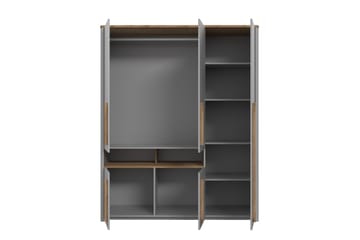 Ahmetbay Garderobe 59x158 cm - Grå/Brun - Oppbevaring - Garderober & garderobesystem