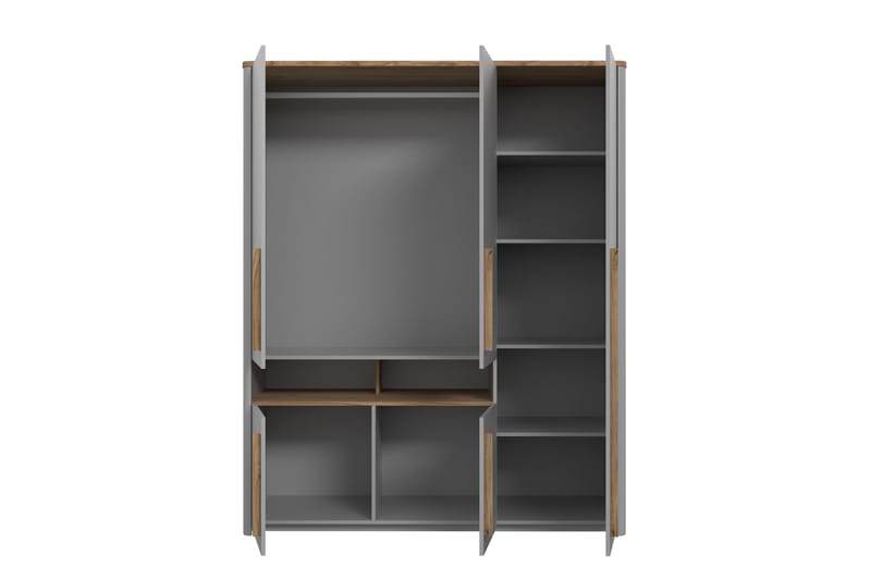Ahmetbay Garderobe 59x158 cm - Grå/Brun - Oppbevaring - Garderober & garderobesystem