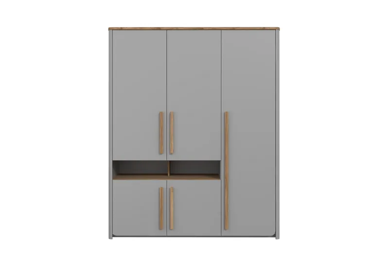 Ahmetbay Garderobe 59x158 cm - Grå/Brun - Oppbevaring - Garderober & garderobesystem