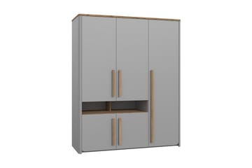 Ahmetbay Garderobe 59x158 cm - Grå/Brun - Oppbevaring - Garderober & garderobesystem