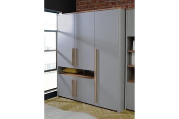 Ahmetbay Garderobe 59x158 cm - Grå/Brun - Oppbevaring - Garderober & garderobesystem