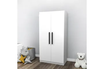 Akser Garderobe 90 cm i Malt Tre - Hvit - Oppbevaring - Garderober & garderobesystem