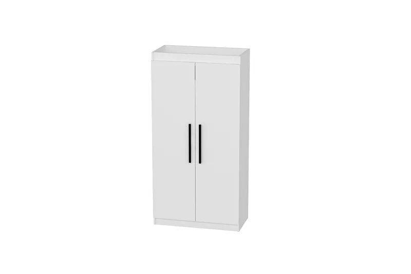 Akser Garderobe 90 cm i Malt Tre, Hvit