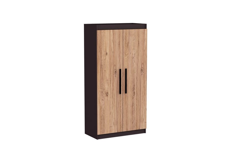 Akser Garderobe 90x180 cm, Natur/Antrasitt
