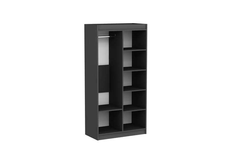 Akser Garderobe 90x180 cm - Natur/Antrasitt - Oppbevaring - Garderober & garderobesystem